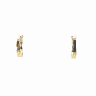 Lab Grown Diamond Crossover Hoop Earrings.