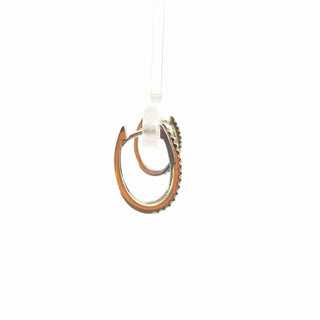 Lab Grown Diamond Crossover Hoop Earrings.