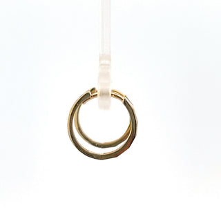 10K Yellow Gold Round Textured Earrings