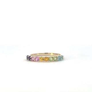 10K Yellow Gold Gemstones Ring