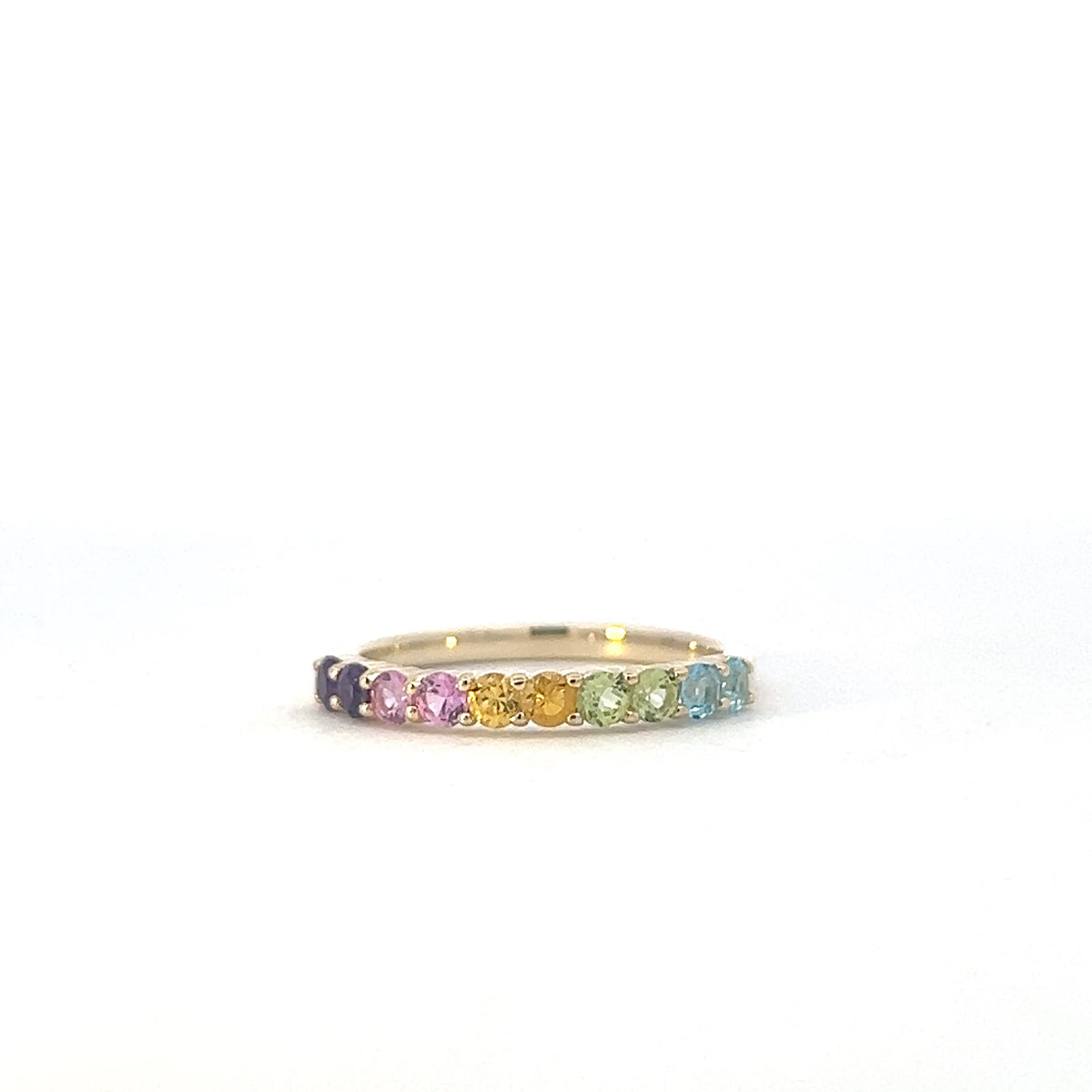 10K Yellow Gold Gemstones Ring