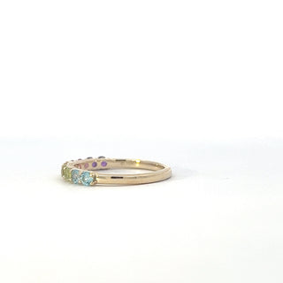 10K Yellow Gold Gemstones Ring