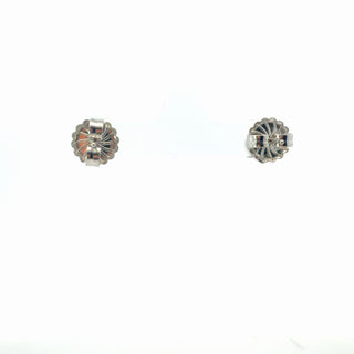Sterling Silver Lab Grown Diamond Heart Stud Earrings