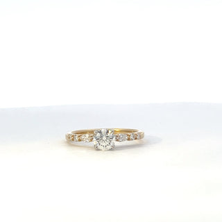 14K Yellow and White Gold 0.70ct Canadian Diamond Ring