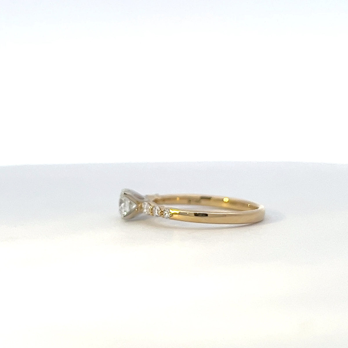 14K Yellow and White Gold 0.70ct Canadian Diamond Ring