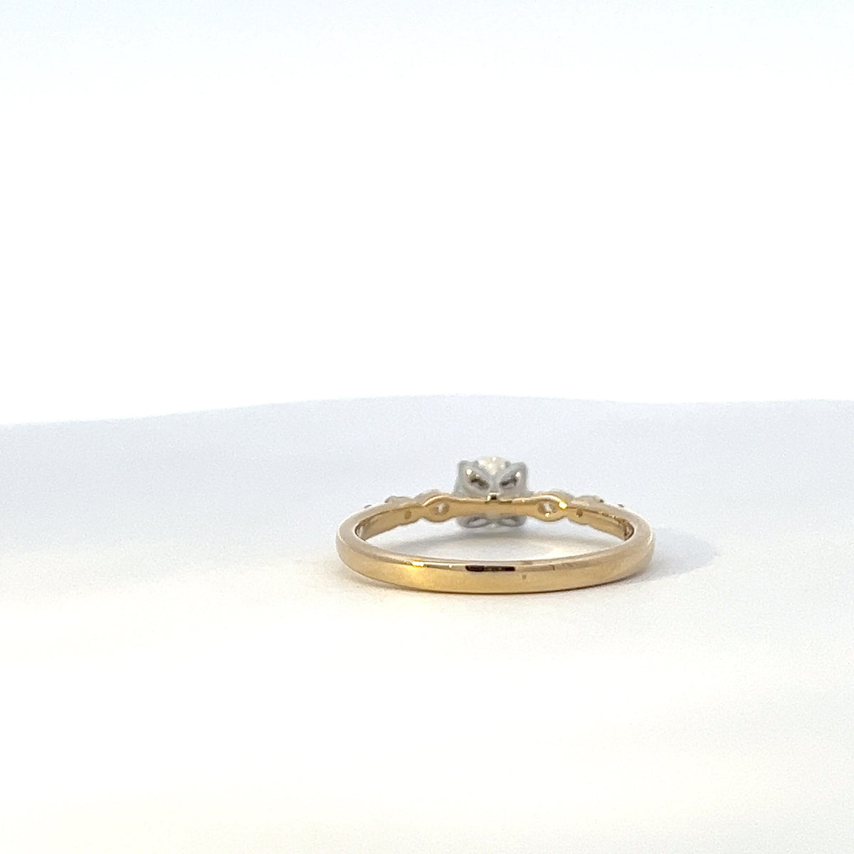 14K Yellow and White Gold 0.70ct Canadian Diamond Ring