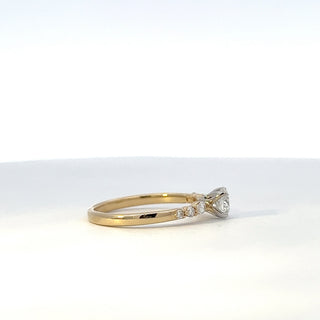14K Yellow and White Gold 0.70ct Canadian Diamond Ring