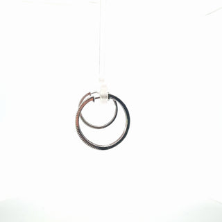 Rhodium Plated Lab Grown Diamond Hoop Earrings