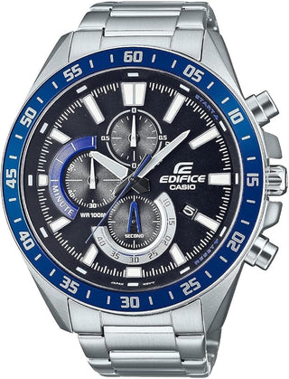 Casio Men's Quartz Sport Watch with Stainless Steel Strap, Silver-Tone, 22 (Model: EFV620D-1A2V)
