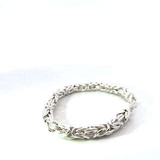 925 Sterling Silver 5.9mm Kings Link - 7 Inches