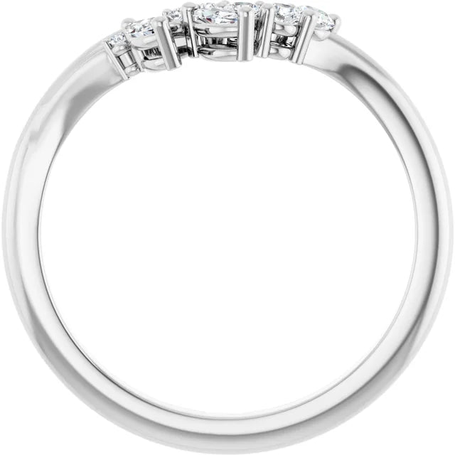 14K White, Yellow or Rose Gold 0.20cttw Diamond Ring