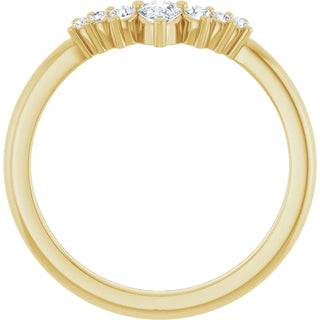 14K White, Yellow or Rose Gold 0.25cttw Diamond Ring