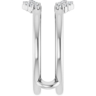 14K White, Yellow or Rose Gold 0.20cttw Diamond Ring
