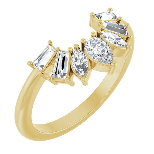 14K White, Yellow or Rose Gold 0.50cttw Diamond Ring