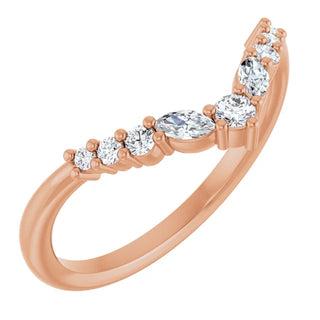 14K White, Yellow or Rose Gold 0.20cttw Diamond Ring