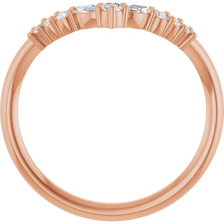 14K White, Yellow or Rose Gold 0.20cttw Diamond Ring