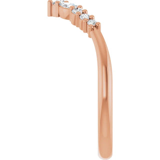 14K White, Yellow or Rose Gold 0.20cttw Diamond Ring