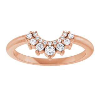 14K White, Yellow or Rose Gold 0.16cttw Diamond Ring