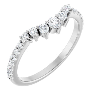 14K White, Yellow or Rose Gold 0.33cttw Diamond Ring