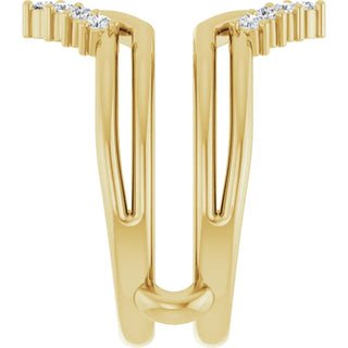 14K White, Yellow or Rose Gold 0.25cttw Diamond Ring