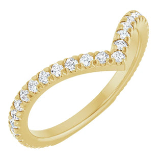 14K White, Yellow or Rose Gold 0.375cttw Diamond Ring