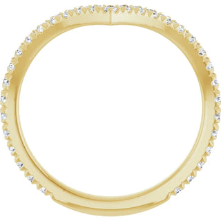 14K White, Yellow or Rose Gold 0.375cttw Diamond Ring