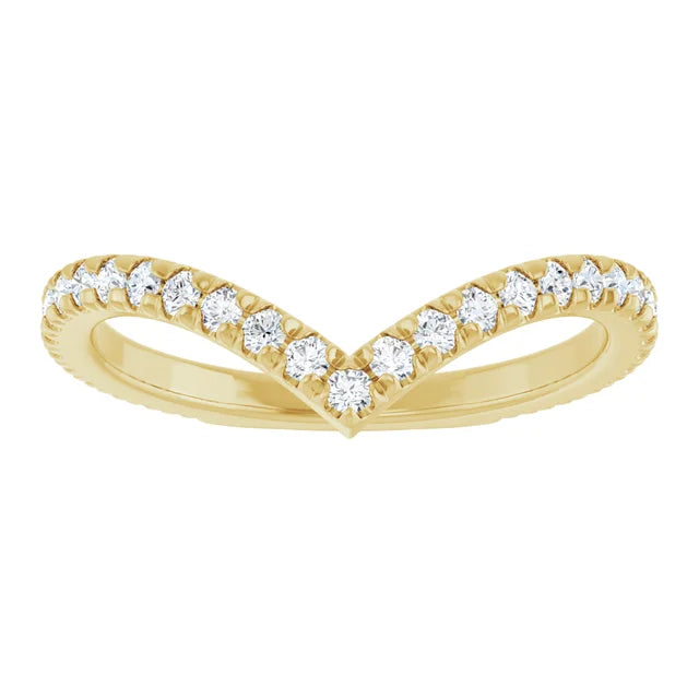 14K White, Yellow or Rose Gold 0.375cttw Diamond Ring