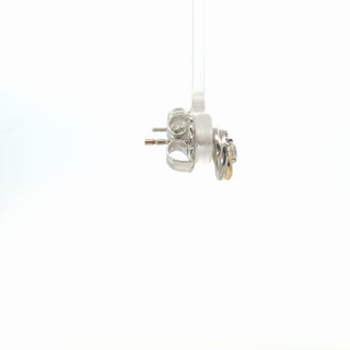Lab Grown Two-Tone Diamond Trinity Stud Earrings