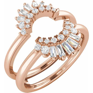 14K White, Yellow or Rose Gold 0.50cttw Diamond Ring