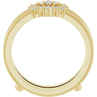 14K White, Yellow or Rose Gold 0.165cttw Diamond Ring