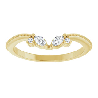 14K White, Yellow or Rose Gold 0.125cttw Diamond Ring