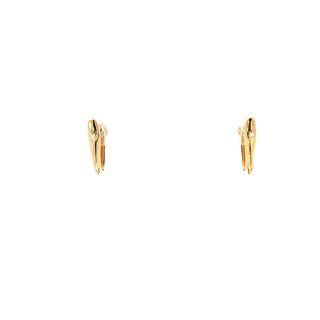 Lab Grown Diamond Solitaire Hoop Earrings