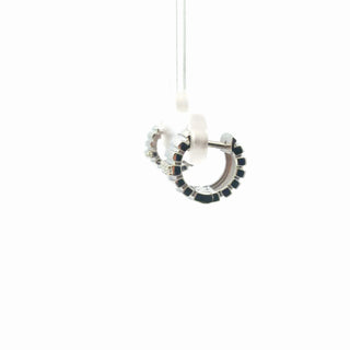 Lab Grown Diamond Grooved Hoop Huggie Earrings