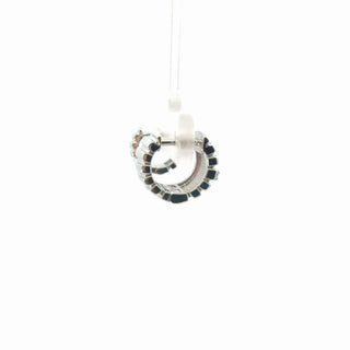 Lab Grown Diamond Grooved Hoop Huggie Earrings