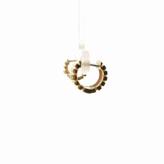Lab Grown Diamond Grooved Hoop Huggie Earrings