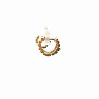 Lab Grown Diamond Grooved Hoop Huggie Earrings