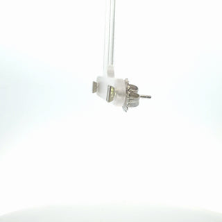 10K Gold Emerald Cut Diamond Earrings