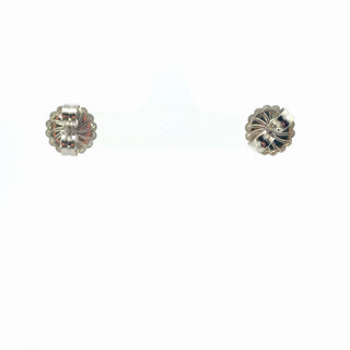 Gold Round Cut Diamond Stud Earrings
