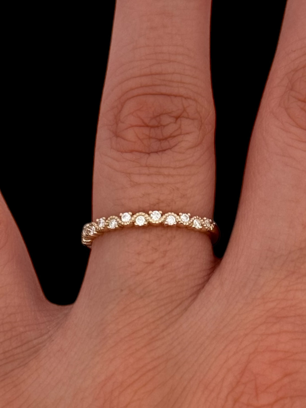 10K Yellow Gold 0.12cttw Diamond Ring