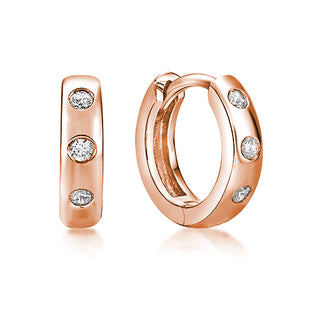 Lab Grown Diamond Huggie Hoop Earrings