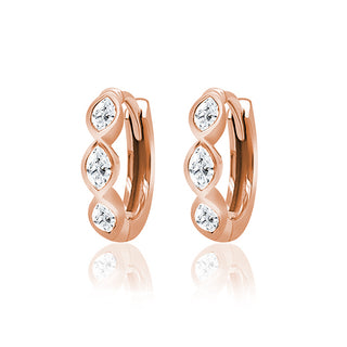 Lab Grown Diamond Mini Huggie Hoop Earrings