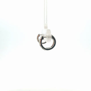 Sterling Silver Lab Grown Diamond Double Row Claw Set Hoop Earrings