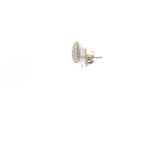 Lab Grown Diamond Round Pave Stud Earrings