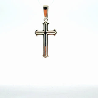 925 Sterling Silver 22mm x 14mm Cross Pendant Charm