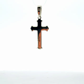 925 Sterling Silver 22mm x 14mm Cross Pendant Charm