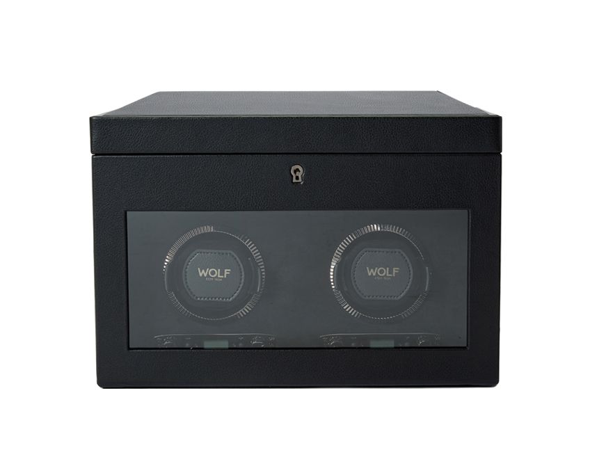 British Racing Double Watch Winder with Storage