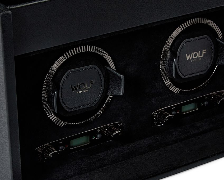 British Racing Double Watch Winder with Storage