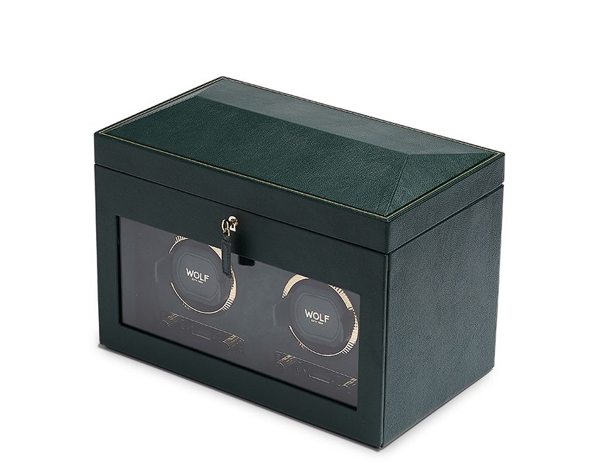 British Racing Double Watch Winder with Storage