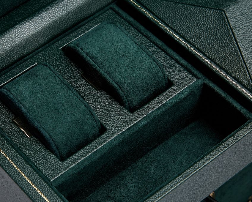 British Racing Double Watch Winder with Storage