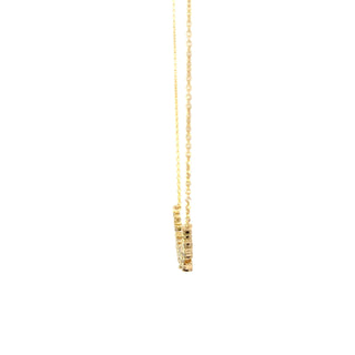 Plated Lab Grown Diamond Graduated Cluster Necklace